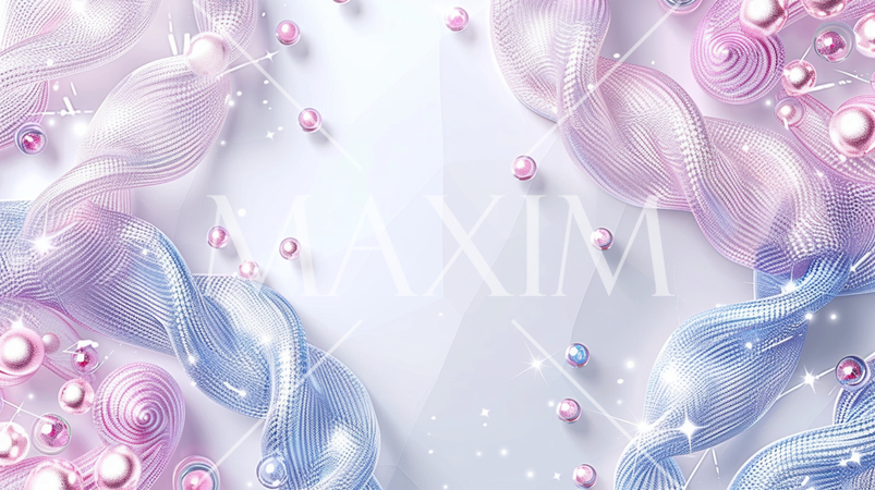 希望の光：光り輝く絹のロープとそれを取り囲む宝石で表現