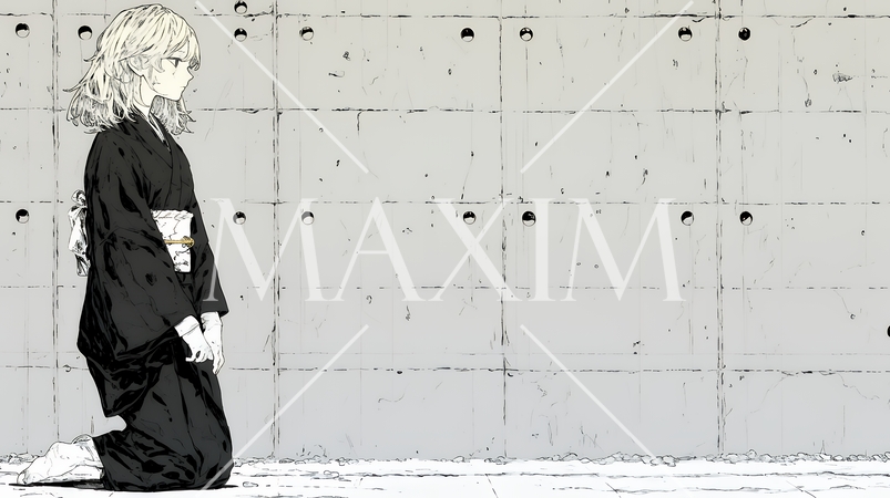 葬儀で黒紋付を着た女性