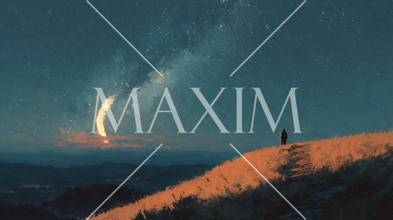 天文学のポスター用図版：天の川とランドスケープ