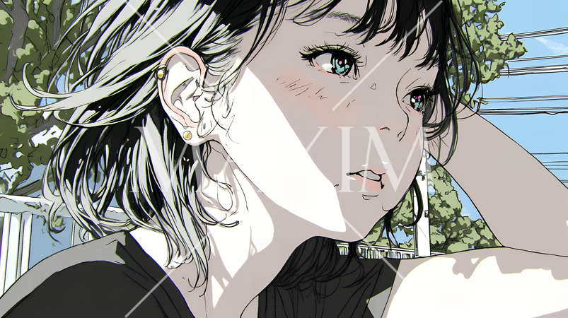 輝く瞳で見つめる好奇心旺盛な若い女性