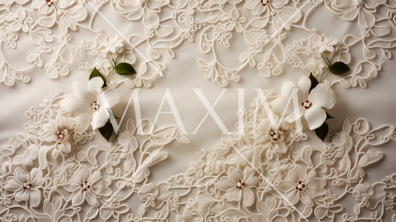 白いレース織り布の背景画像