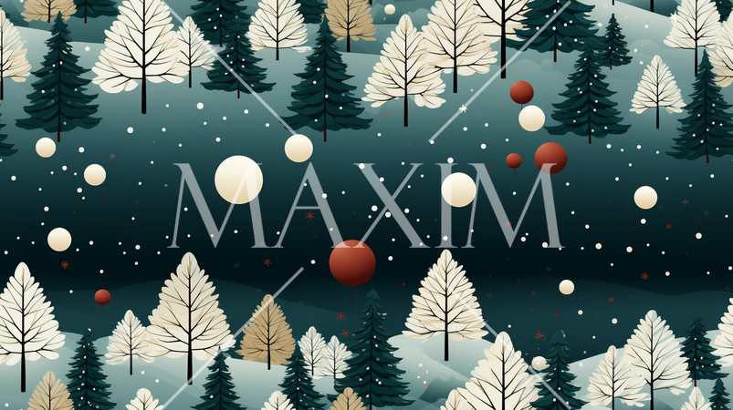 クリスマスツリーの連続パターン