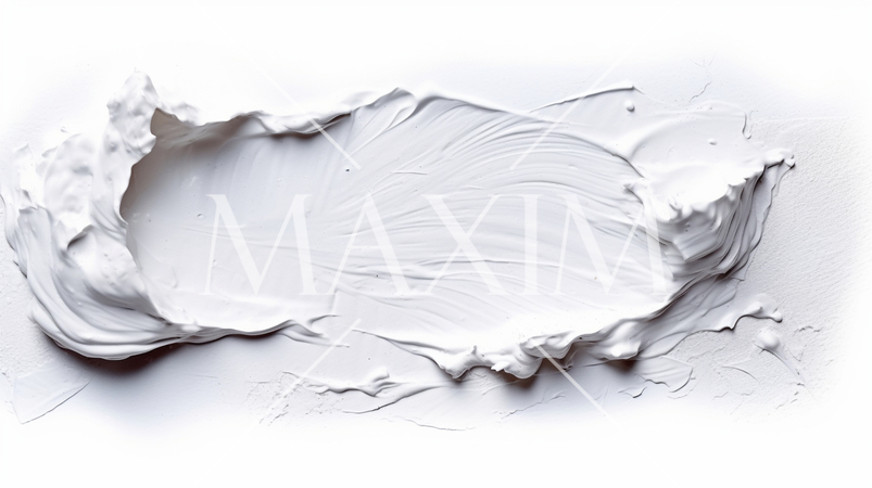 白紙に白い油絵の具を盛り付けた背景イメージ精緻CG画像