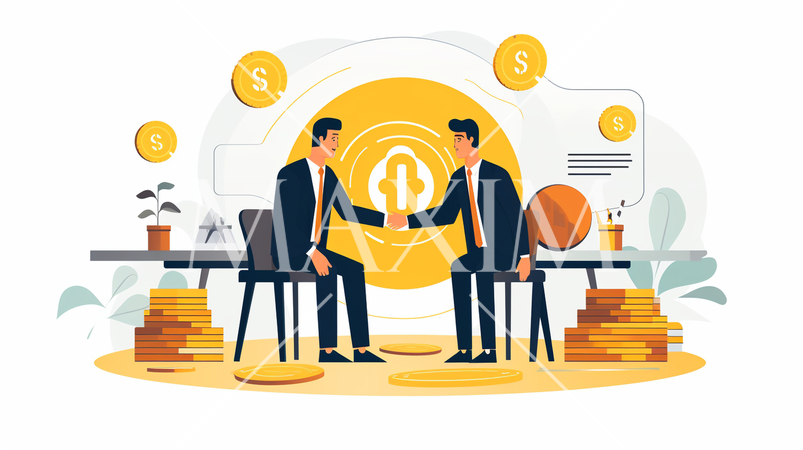 ビジネス投資：投資家と起業家の交渉、資金調達。