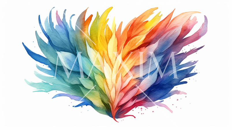 LGBT：シンボルマークの水彩画