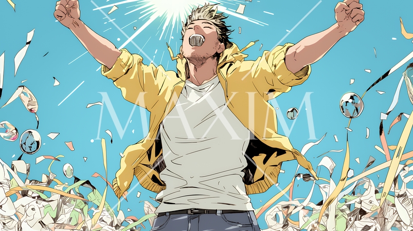 ボジティブで素晴らしいアイデアが浮かんだ瞬間