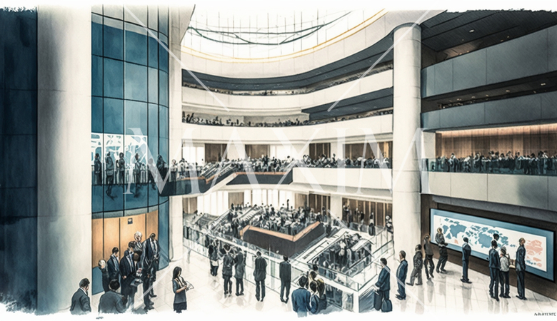 学会やビジネスショーのイベントホール