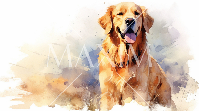 ゴールデン・レトリバー-水彩画