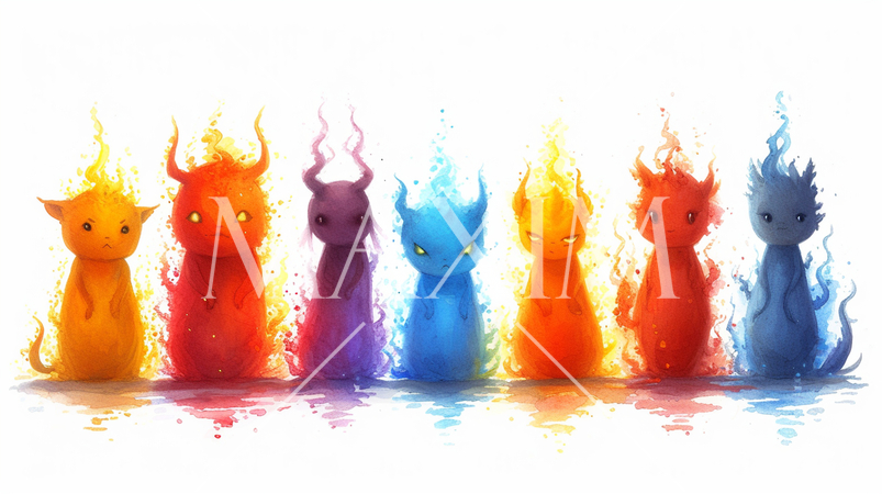 七つの大罪の具象化：人の行動に立ちはだかる誘惑、犯してしまった罪など