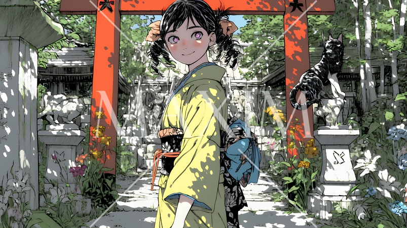 人と怪異が共存する世界｜対立と調和・多様性を象徴するファンタジーコンセプトイメージ