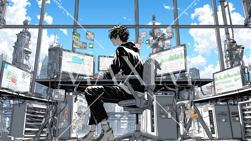 ビッグデータとAI：データ解析による洞察とデータセンターの役割のイメージ