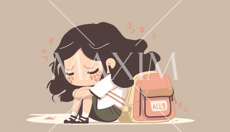 悩んでいる若い女性