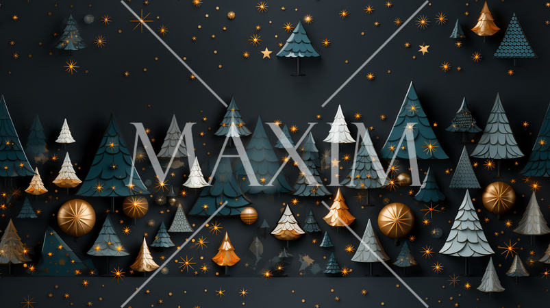 クリスマスツリーの連続パターン