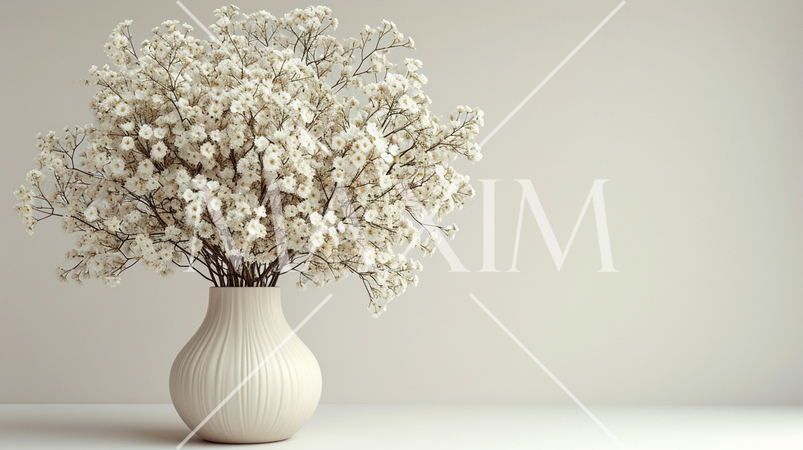 結婚式をイメージした白基調の背景画像