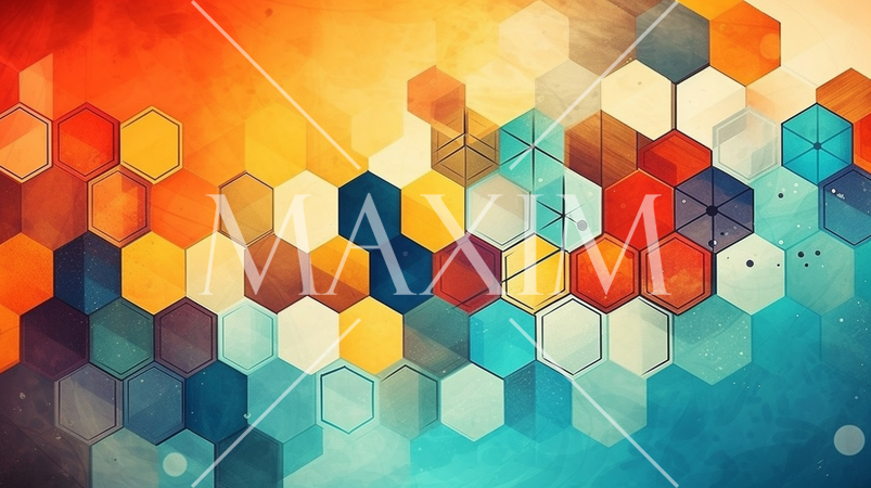 ジオメトリックデザインの背景