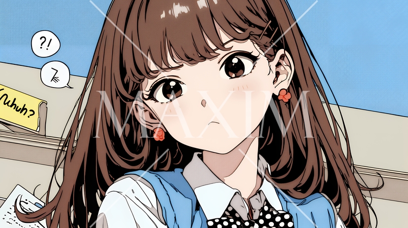 「はぁ？」と呆れた表情をしている女子高生