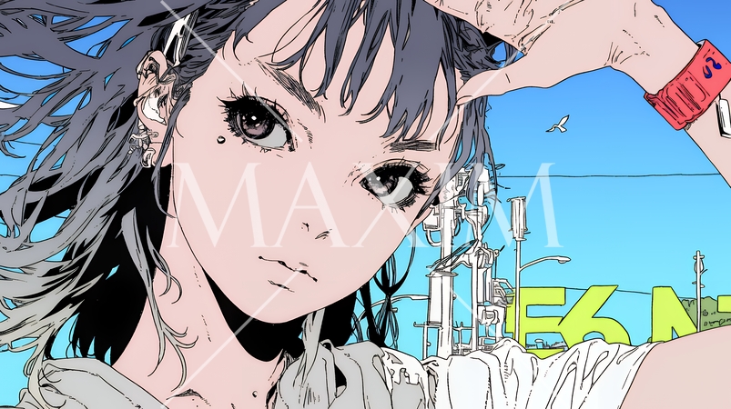 手を降って挨拶をしている若い女性