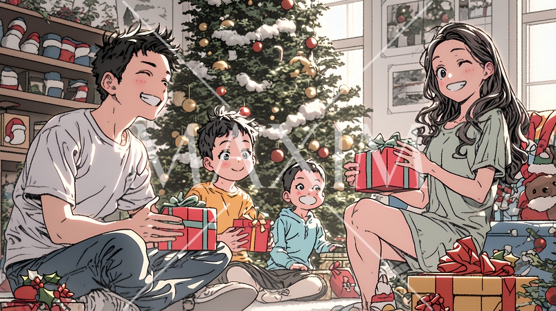 仲良し親子の楽しいクリスマス