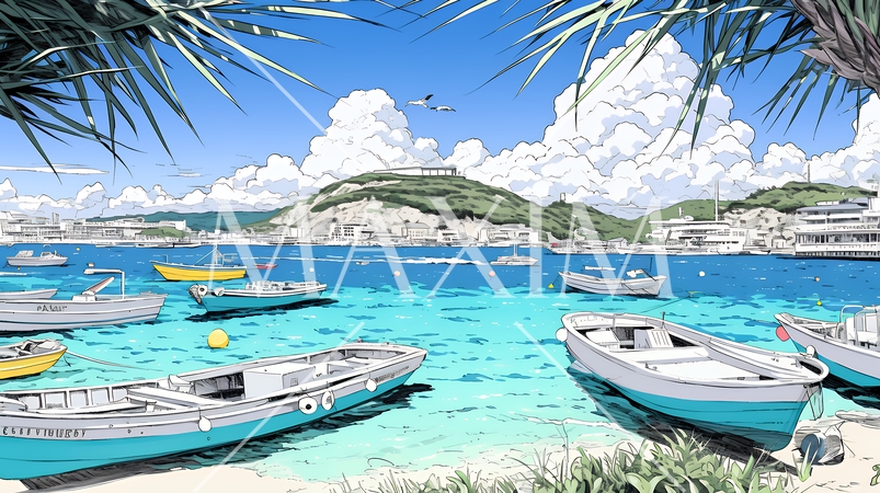 沖縄のヨットハーバー