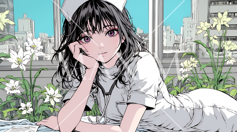 ナース：若い女性看護師