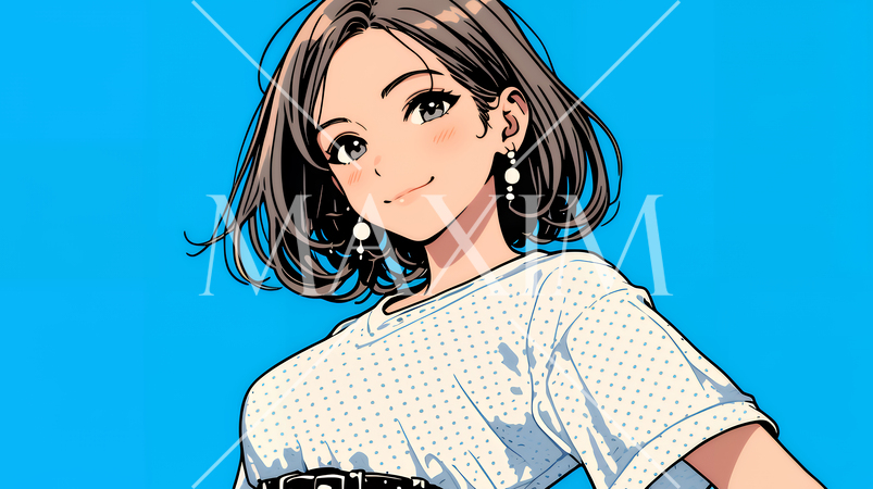 得意げな表情を浮かべている若い女性