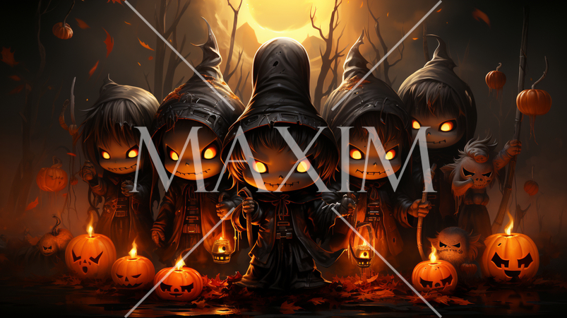 本格的なハロウィン仮装をしている子供