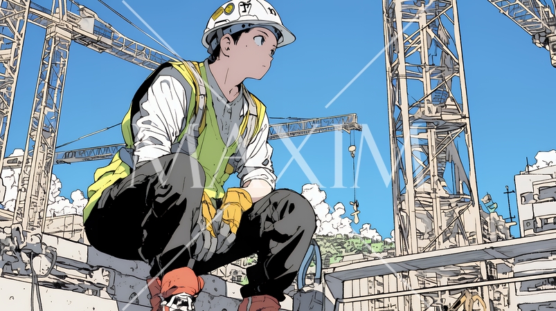 建築現場の作業員