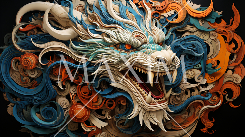 龍のキュービズム的な表現