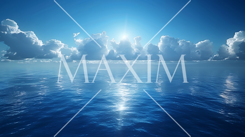 藍色の空と柔らかい積雲