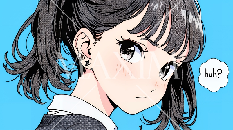 「はぁ？」と呆れた表情をしている女子高生