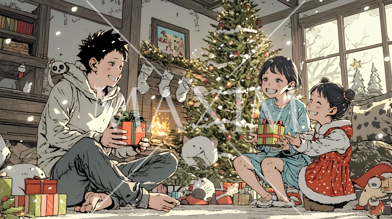 仲良し親子の楽しいクリスマス