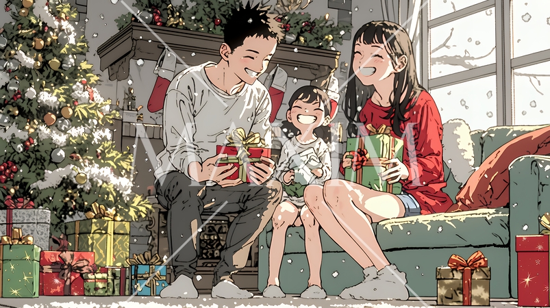 仲良し親子の楽しいクリスマス