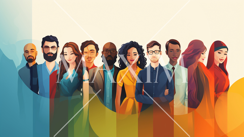 仕事の多様性：異なる業種、職種、文化間での協力。