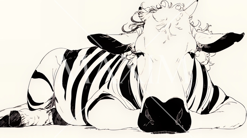 シマウシ（ゼブラ模様の牛）：イグ・ノーベル賞の受賞を記念して