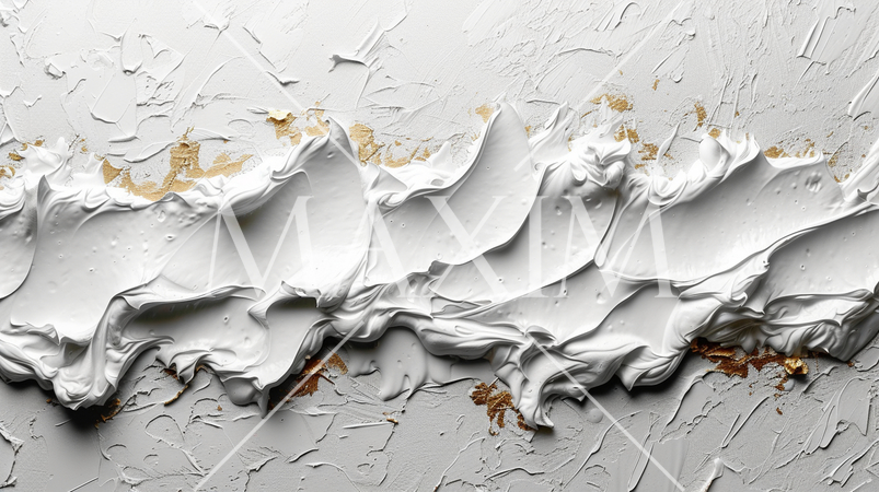 白地に白い油絵の具を盛り付けた背景イメージ