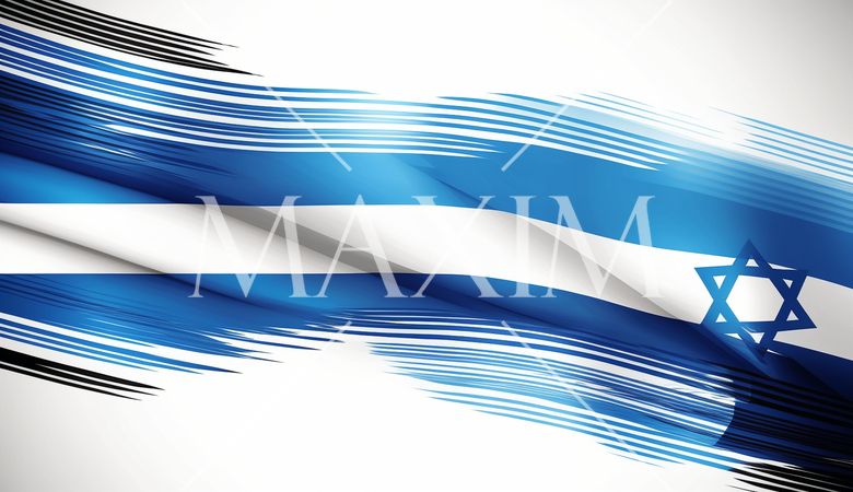 イスラエルの国旗をモチーフにした背景