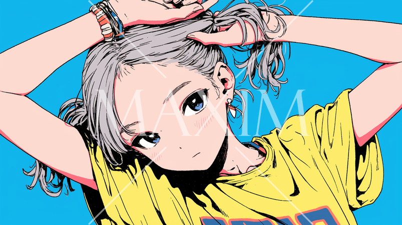 ブレークダンスを練習中の若い女性