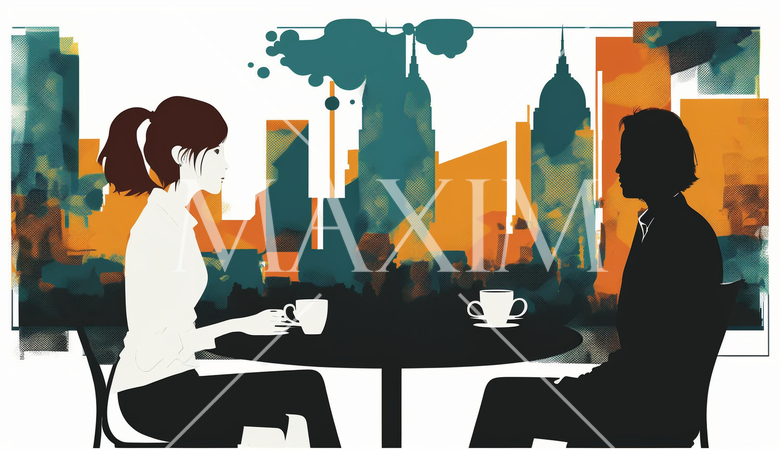 クライアントと商談中の女性：クライアントとのミーティング、顧客対応。