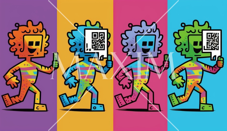 人間版QRコード（QRコードみたいに平板な人）：AI・デジタル思考人間