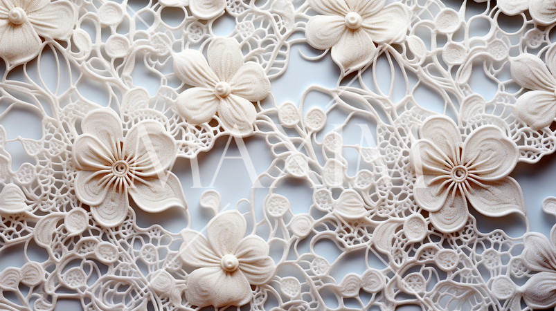 白いレース織り布の背景画像