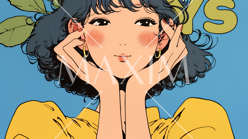 笑顔でYesサインを出している女性