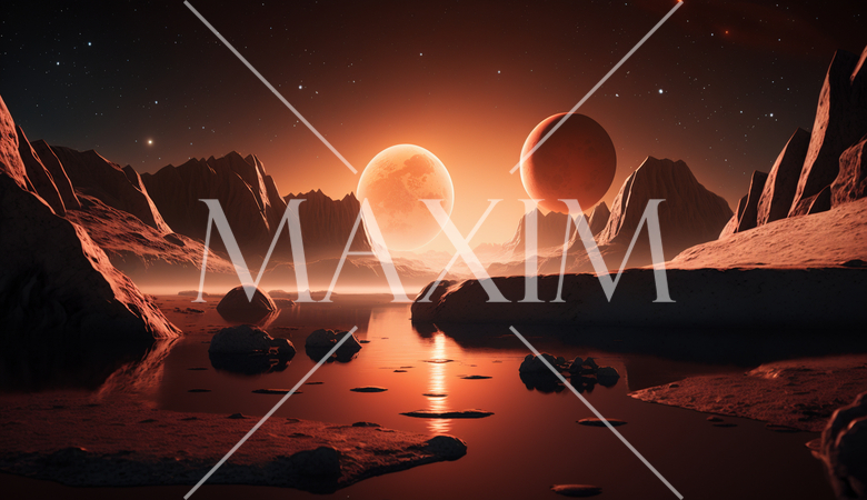 TRAPPIST-1の景観：いつも夕暮れホビタブルゾーンにある惑星。生命の存在の可能性が期待される。