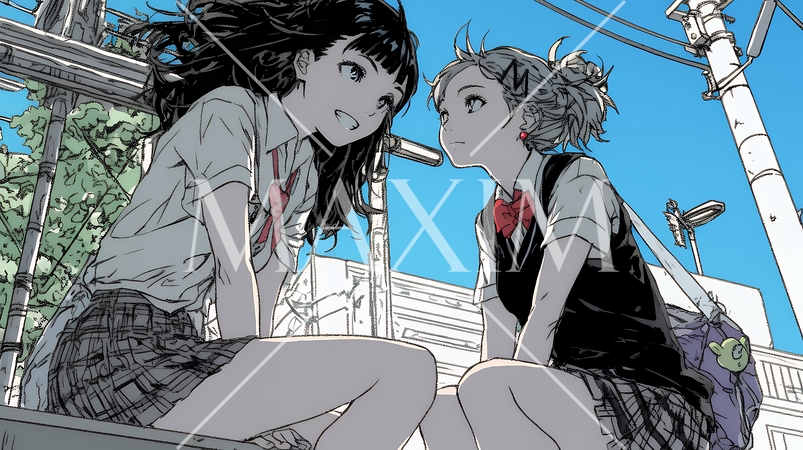 女友達同士でお話中