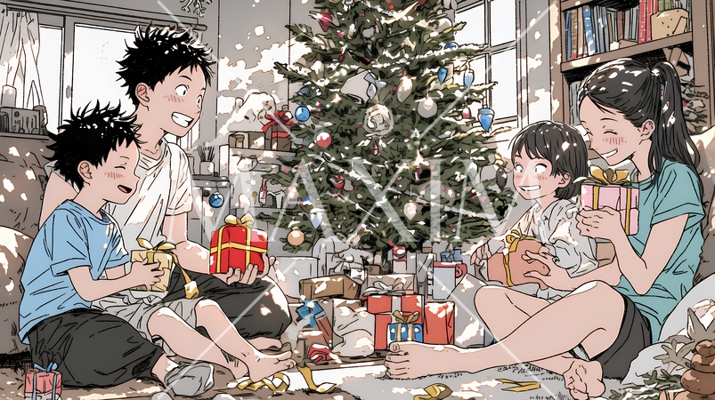 仲良し親子の楽しいクリスマス