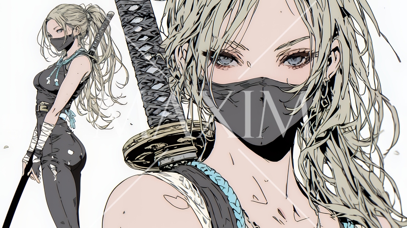 セクシーな女忍者（くノ一）