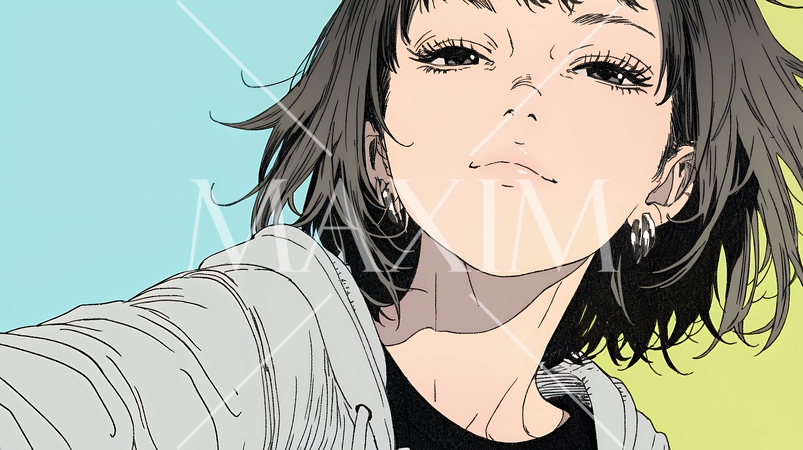 悪巧みをしている女性