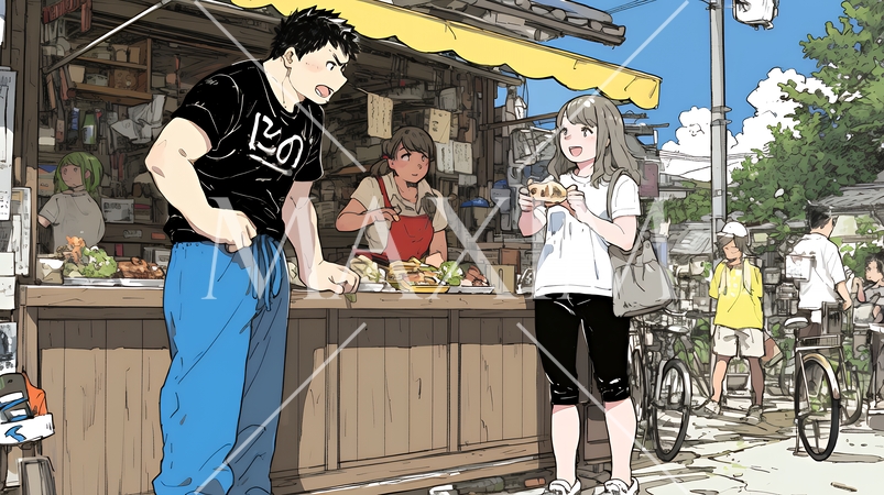 日本風ファストフード店：屋台、立ち食い屋、かくうち