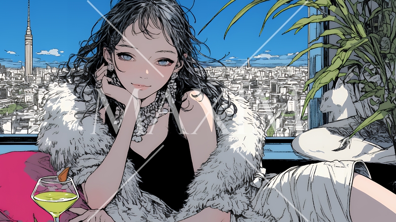 ラグジュアリな生活をしている女性