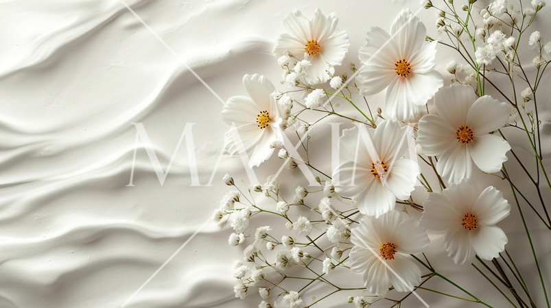 結婚式をイメージした白基調の背景画像