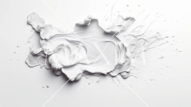 白紙に白い油絵の具を盛り付けた背景イメージ：精緻CG